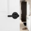 imageKwikset Henley Entry Door Handle with Lock and Key Secure Keyed Reversible Lever Exterior For Front Entrance and Bedrooms Satin Nickel Pick Resistant Smartkey Rekey Security and MicrobanMatte Black