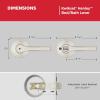 imageKwikset Henley Entry Door Handle with Lock and Key Secure Keyed Reversible Lever Exterior For Front Entrance and Bedrooms Satin Nickel Pick Resistant Smartkey Rekey Security and MicrobanSatin Nickel