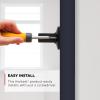 imageKwikset Henley Entry Door Handle with Lock and Key Secure Keyed Reversible Lever Exterior For Front Entrance and Bedrooms Satin Nickel Pick Resistant Smartkey Rekey Security and MicrobanMatte Black