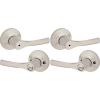 imageKwikset Henley Entry Door Handle with Lock and Key Secure Keyed Reversible Lever Exterior For Front Entrance and Bedrooms Satin Nickel Pick Resistant Smartkey Rekey Security and MicrobanSatin Nickel