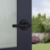imageKwikset Henley Entry Door Handle with Lock and Key Secure Keyed Reversible Lever Exterior For Front Entrance and Bedrooms Satin Nickel Pick Resistant Smartkey Rekey Security and MicrobanMatte Black