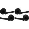 imageKwikset Henley Entry Door Handle with Lock and Key Secure Keyed Reversible Lever Exterior For Front Entrance and Bedrooms Satin Nickel Pick Resistant Smartkey Rekey Security and MicrobanMatte Black