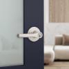 imageKwikset Henley Entry Door Handle with Lock and Key Secure Keyed Reversible Lever Exterior For Front Entrance and Bedrooms Satin Nickel Pick Resistant Smartkey Rekey Security and MicrobanSatin Nickel