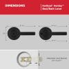 imageKwikset Henley Entry Door Handle with Lock and Key Secure Keyed Reversible Lever Exterior For Front Entrance and Bedrooms Satin Nickel Pick Resistant Smartkey Rekey Security and MicrobanMatte Black