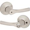 imageKwikset Henley Entry Door Handle with Lock and Key Secure Keyed Reversible Lever Exterior For Front Entrance and Bedrooms Satin Nickel Pick Resistant Smartkey Rekey Security and MicrobanSatin Nickel