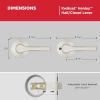 imageKwikset Henley Entry Door Handle with Lock and Key Secure Keyed Reversible Lever Exterior For Front Entrance and Bedrooms Satin Nickel Pick Resistant Smartkey Rekey Security and MicrobanSatin Nickel