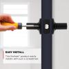imageKwikset Henley Entry Door Handle with Lock and Key Secure Keyed Reversible Lever Exterior For Front Entrance and Bedrooms Satin Nickel Pick Resistant Smartkey Rekey Security and MicrobanMatte Black