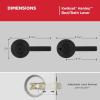 imageKwikset Henley Entry Door Handle with Lock and Key Secure Keyed Reversible Lever Exterior For Front Entrance and Bedrooms Satin Nickel Pick Resistant Smartkey Rekey Security and MicrobanMatte Black