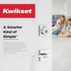 imageKwikset Henley Entry Door Handle with Lock and Key Secure Keyed Reversible Lever Exterior For Front Entrance and Bedrooms Satin Nickel Pick Resistant Smartkey Rekey Security and MicrobanSatin Nickel