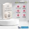 imageKwikset Home Connect 620 Smart Lock Deadbolt with ZWave Technology Works with Ring Alarm Samsung Smartthings and More ZWave Hub Required Traditional Design in Venetian BronzeSatin Nickel