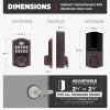 imageKwikset Home Connect 620 Smart Lock Deadbolt with ZWave Technology Works with Ring Alarm Samsung Smartthings and More ZWave Hub Required Traditional Design in Venetian BronzeVenetian Bronze
