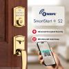imageKwikset Home Connect 620 Smart Lock Deadbolt with ZWave Technology Works with Ring Alarm Samsung Smartthings and More ZWave Hub Required Traditional Design in Venetian BronzePolished Brass