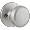 imageKwikset Juno Entry Door Knob with Lock and Key Secure Keyed Handle Exterior Front Entrance and Bedroom Polished Brass Pick Resistant SmartKey Rekey SecuritySatin Nickel