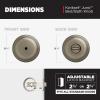 imageKwikset Juno Entry Door Knob with Lock and Key Secure Keyed Handle Exterior Front Entrance and Bedroom Polished Brass Pick Resistant SmartKey Rekey SecurityAntique Brass