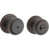imageKwikset Juno Entry Door Knob with Lock and Key Secure Keyed Handle Exterior Front Entrance and Bedroom Polished Brass Pick Resistant SmartKey Rekey SecurityVenetian Bronze