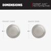 imageKwikset Juno Entry Door Knob with Lock and Key Secure Keyed Handle Exterior Front Entrance and Bedroom Polished Brass Pick Resistant SmartKey Rekey SecuritySatin Nickel