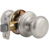 imageKwikset Juno Entry Door Knob with Lock and Key Secure Keyed Handle Exterior Front Entrance and Bedroom Polished Brass Pick Resistant SmartKey Rekey SecuritySatin Nickel