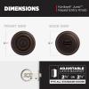 imageKwikset Juno Entry Door Knob with Lock and Key Secure Keyed Handle Exterior Front Entrance and Bedroom Polished Brass Pick Resistant SmartKey Rekey SecurityVenetian Bronze