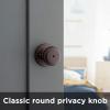 imageKwikset Juno Entry Door Knob with Lock and Key Secure Keyed Handle Exterior Front Entrance and Bedroom Polished Brass Pick Resistant SmartKey Rekey SecurityVenetian Bronze