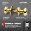 imageKwikset Juno Entry Door Knob with Lock and Key Secure Keyed Handle Exterior Front Entrance and Bedroom Polished Brass Pick Resistant SmartKey Rekey SecurityPolished Brass