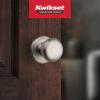 imageKwikset Juno Entry Door Knob with Lock and Key Secure Keyed Handle Exterior Front Entrance and Bedroom Polished Brass Pick Resistant SmartKey Rekey SecuritySatin Nickel