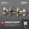 imageKwikset Juno Entry Door Knob with Lock and Key Secure Keyed Handle Exterior Front Entrance and Bedroom Polished Brass Pick Resistant SmartKey Rekey SecurityAntique Brass