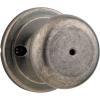 imageKwikset Juno Entry Door Knob with Lock and Key Secure Keyed Handle Exterior Front Entrance and Bedroom Polished Brass Pick Resistant SmartKey Rekey SecurityAntique Brass
