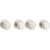 imageKwikset Juno Entry Door Knob with Lock and Key Secure Keyed Handle Exterior Front Entrance and Bedroom Polished Brass Pick Resistant SmartKey Rekey SecuritySatin Nickel