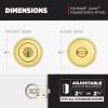 imageKwikset Juno Entry Door Knob with Lock and Key Secure Keyed Handle Exterior Front Entrance and Bedroom Polished Brass Pick Resistant SmartKey Rekey SecurityPolished Brass