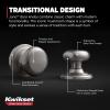 imageKwikset Juno Entry Door Knob with Lock and Key Secure Keyed Handle Exterior Front Entrance and Bedroom Polished Brass Pick Resistant SmartKey Rekey SecuritySatin Nickel