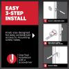 imageKwikset Juno Keyed Entry Door Knob and Single Cylinder Deadbolt Combo Pack with Microban Antimicrobial Protection Featuring SmartKey Security in Satin NickelVenetian Bronze