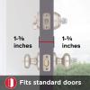 imageKwikset Juno Keyed Entry Door Knob and Single Cylinder Deadbolt Combo Pack with Microban Antimicrobial Protection Featuring SmartKey Security in Satin NickelSatin Nickel