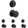 imageKwikset Juno Keyed Entry Door Knob and Single Cylinder Deadbolt Combo Pack with Microban Antimicrobial Protection Featuring SmartKey Security in Satin NickelVenetian Bronze