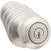 imageKwikset Juno Keyed Entry Door Knob and Single Cylinder Deadbolt Combo Pack with Microban Antimicrobial Protection Featuring SmartKey Security in Satin NickelSatin Nickel
