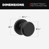 imageKwikset Maven Entry Door Knob with Lock and Key Secure Keyed Handle Exterior Front Entrance and Bedroom Matte Black Pick Resistant SmartKey Rekey Security and MicrobanMatte Black
