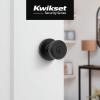 imageKwikset Maven Entry Door Knob with Lock and Key Secure Keyed Handle Exterior Front Entrance and Bedroom Matte Black Pick Resistant SmartKey Rekey Security and MicrobanMatte Black