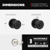 imageKwikset Maven Entry Door Knob with Lock and Key Secure Keyed Handle Exterior Front Entrance and Bedroom Matte Black Pick Resistant SmartKey Rekey Security and MicrobanMatte Black