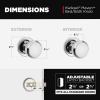 imageKwikset Maven Entry Door Knob with Lock and Key Secure Keyed Handle Exterior Front Entrance and Bedroom Matte Black Pick Resistant SmartKey Rekey Security and MicrobanPolished Chrome