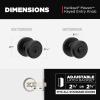 imageKwikset Maven Entry Door Knob with Lock and Key Secure Keyed Handle Exterior Front Entrance and Bedroom Matte Black Pick Resistant SmartKey Rekey Security and MicrobanMatte Black