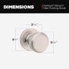 imageKwikset Maven Entry Door Knob with Lock and Key Secure Keyed Handle Exterior Front Entrance and Bedroom Matte Black Pick Resistant SmartKey Rekey Security and MicrobanSatin Nickel