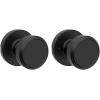 imageKwikset Maven Entry Door Knob with Lock and Key Secure Keyed Handle Exterior Front Entrance and Bedroom Matte Black Pick Resistant SmartKey Rekey Security and MicrobanMatte Black
