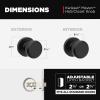 imageKwikset Maven Entry Door Knob with Lock and Key Secure Keyed Handle Exterior Front Entrance and Bedroom Matte Black Pick Resistant SmartKey Rekey Security and MicrobanMatte Black
