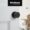 imageKwikset Maven Entry Door Knob with Lock and Key Secure Keyed Handle Exterior Front Entrance and Bedroom Matte Black Pick Resistant SmartKey Rekey Security and MicrobanMatte Black