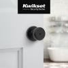 imageKwikset Maven Entry Door Knob with Lock and Key Secure Keyed Handle Exterior Front Entrance and Bedroom Matte Black Pick Resistant SmartKey Rekey Security and MicrobanMatte Black