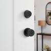 imageKwikset Maven Front Door Lock Handle and Deadbolt Set Entry Handleset Round Exterior with Interior Door Knob Secure Locking Deadbolt Matte Black with Microban ProtectionMatte Black