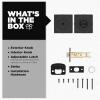 imageKwikset Maven Interior Passage Door Knob Square Handle for Closet and Hallway Doors NonLocking Doorknob in Matte Black with Microban ProtectionMatte Black