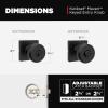 imageKwikset Maven Interior Passage Door Knob Square Handle for Closet and Hallway Doors NonLocking Doorknob in Matte Black with Microban ProtectionMatte Black