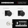 imageKwikset Maven Interior Passage Door Knob Square Handle for Closet and Hallway Doors NonLocking Doorknob in Matte Black with Microban ProtectionMatte Black