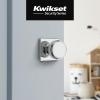 imageKwikset Maven Interior Passage Door Knob Square Handle for Closet and Hallway Doors NonLocking Doorknob in Matte Black with Microban ProtectionPolished Chrome