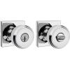imageKwikset Maven Interior Passage Door Knob Square Handle for Closet and Hallway Doors NonLocking Doorknob in Matte Black with Microban ProtectionPolished Chrome